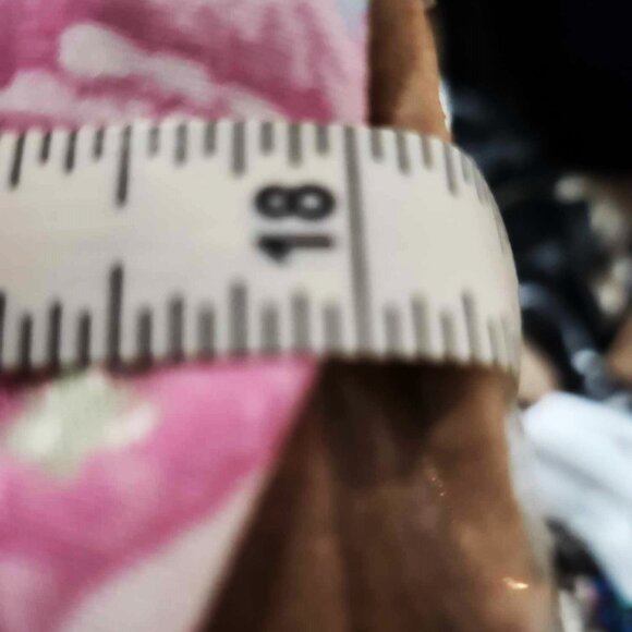 Almost Famous Women's Junior Blouse, Large, Puff Sleeve Pastel Rose Pink Blue - Picture 12 of 16